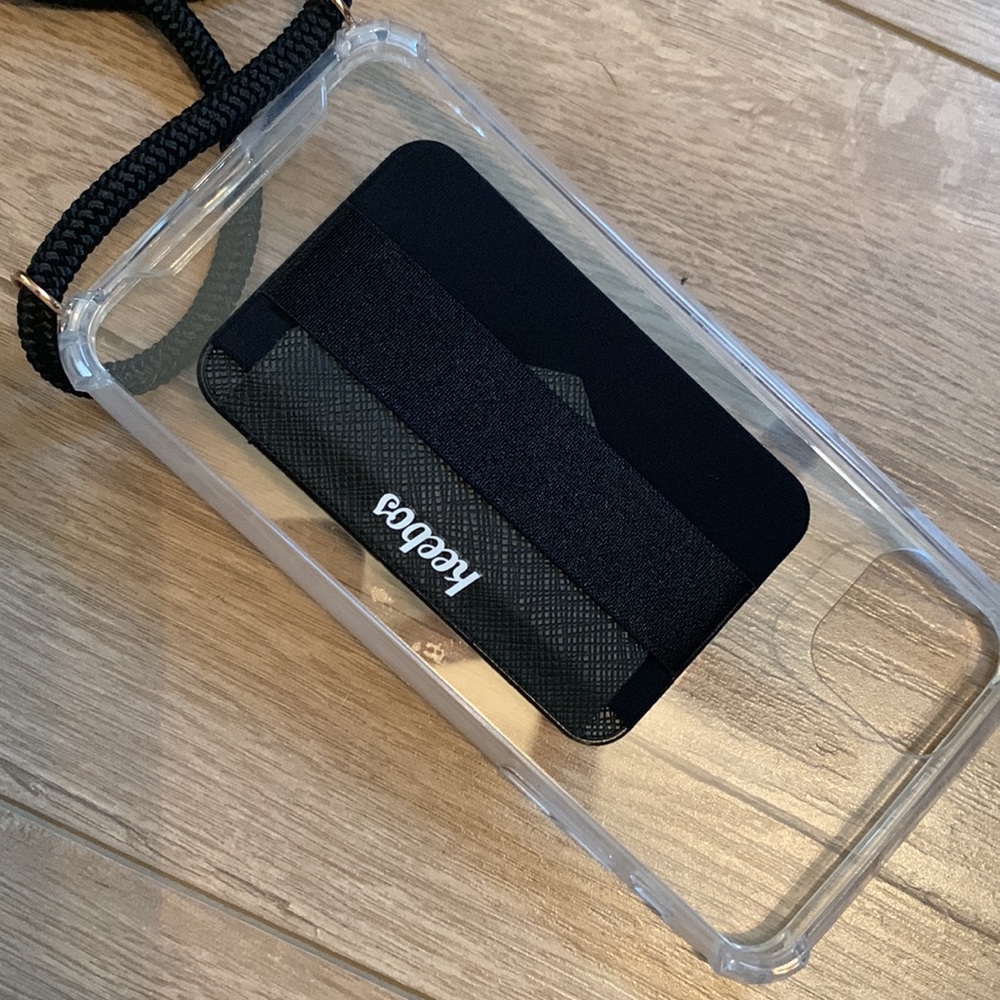 Keebos Clear Cell Phone Case with Adjustable Lanyard
